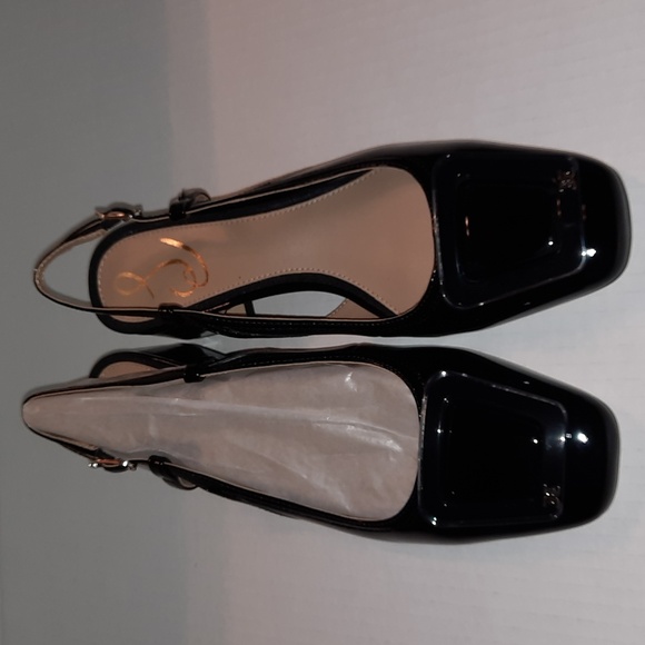 Sam Edleman Tracie black patent strappy slingback size 6 M - Picture 2 of 14